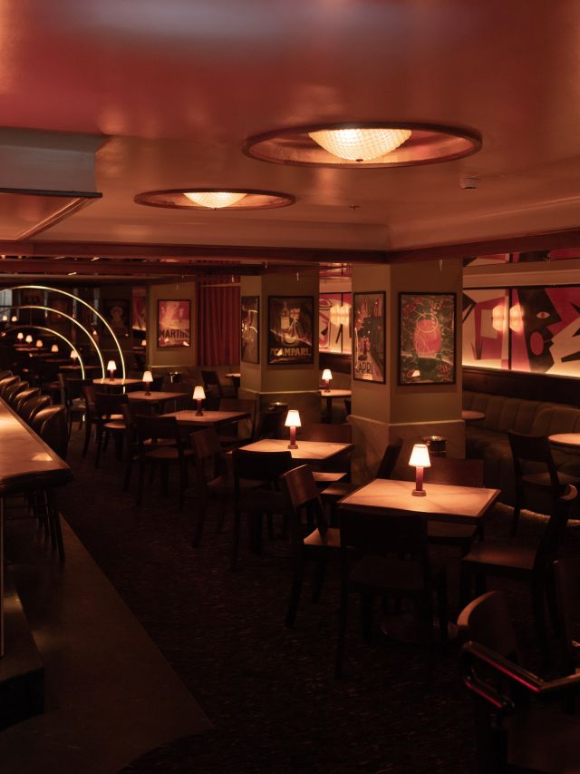 the dimly lit Bar Torino, Sydney NSW