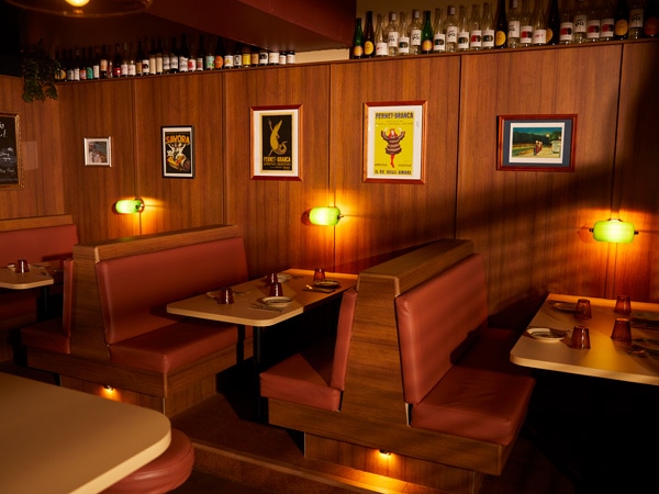 a dimly lit interior at Bar Evelyn, Marine Parade, Coolangatta