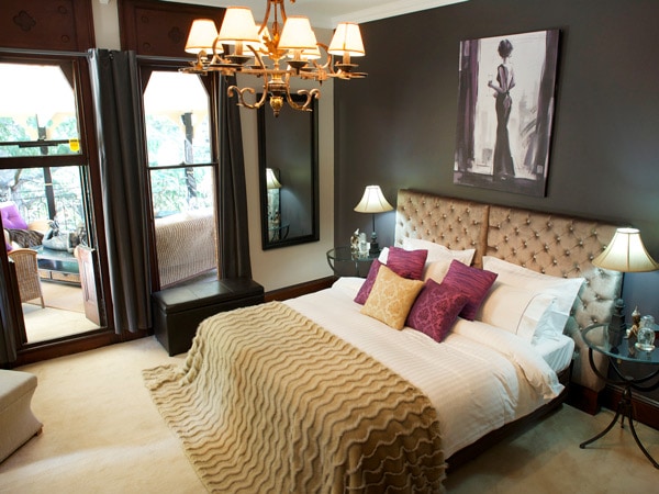 an elegant bedroom at Bishop’s Court Estate Boutique Hotel, Bathurst