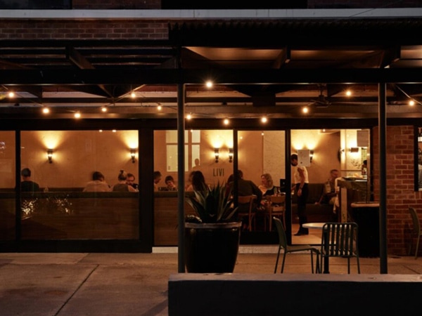outside Bistro Livi restaurant, Murwillumbah