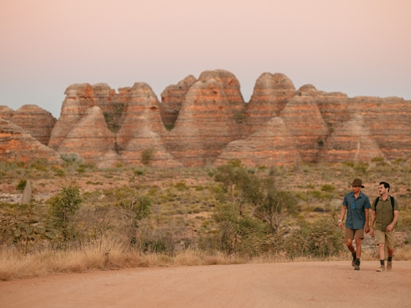 two people exploring The Bungle Bungle Range, Purnululu National Park