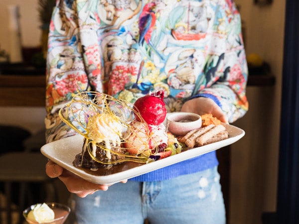 a dessert tasting platter at The Victoria pub, Bathurst