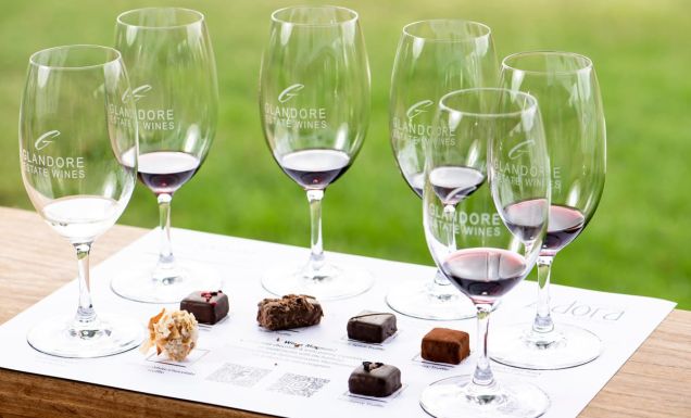 Glandore Estate Wines chocolate and wine pairing experience in the Hunter Valley
