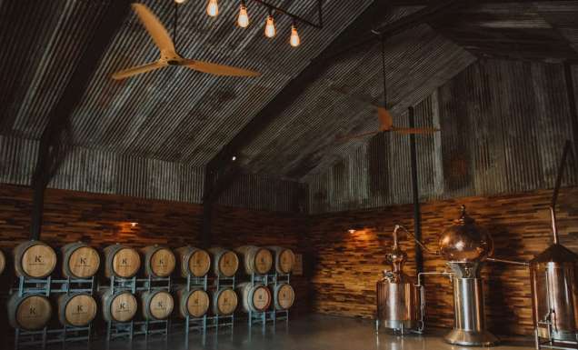 Inside the Kawal Rock Distillery in the Hunter Valley