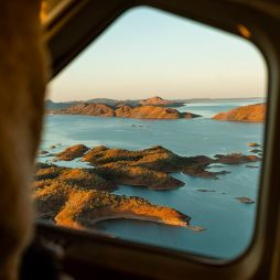flying over Horizontal Falls in a seaplane