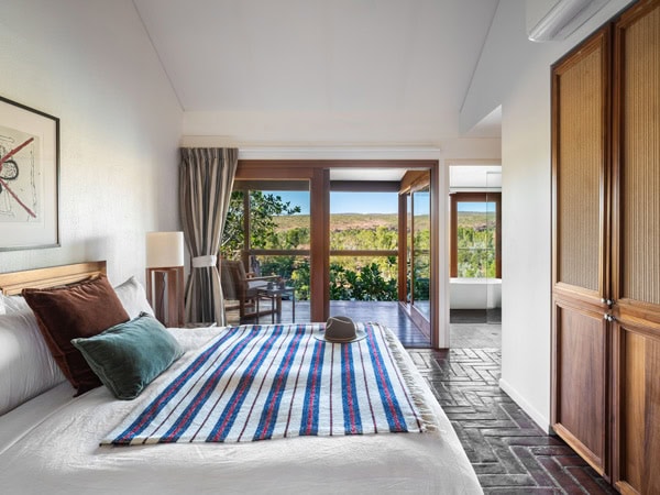 The bedroom at El Questro Homestead 