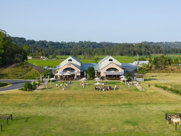 Husk Distillery aerial view