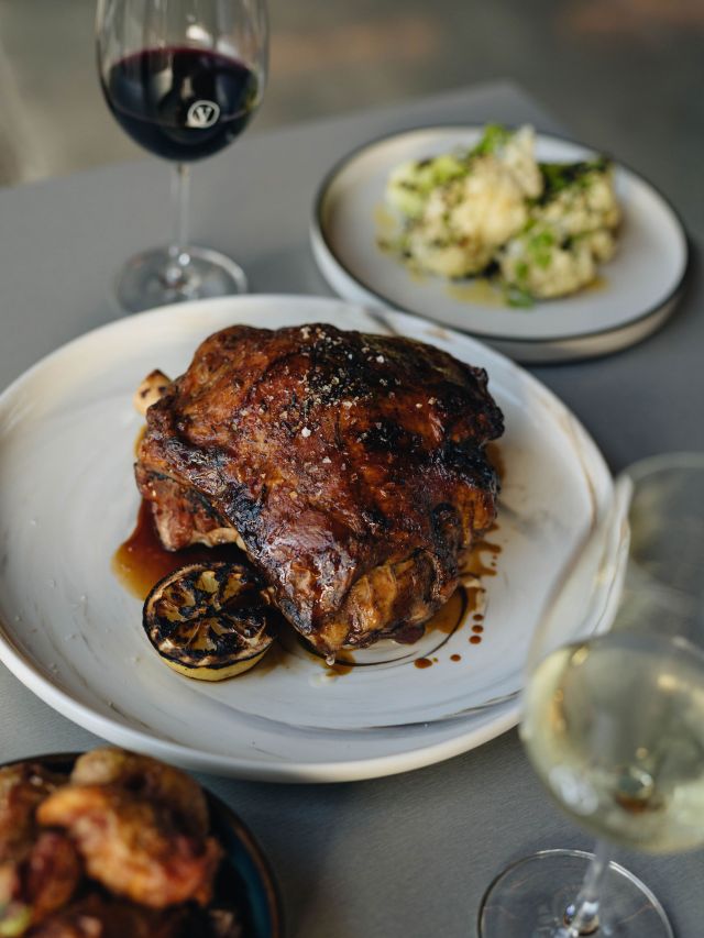 a close-up of a dish at the Vintners Wine BarWitchcliffe WA