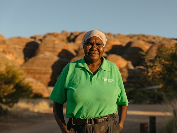 a local guide at Purnululu National Park