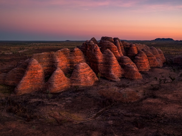 sunset at Bungle Bungle Range, Purnululu National Park