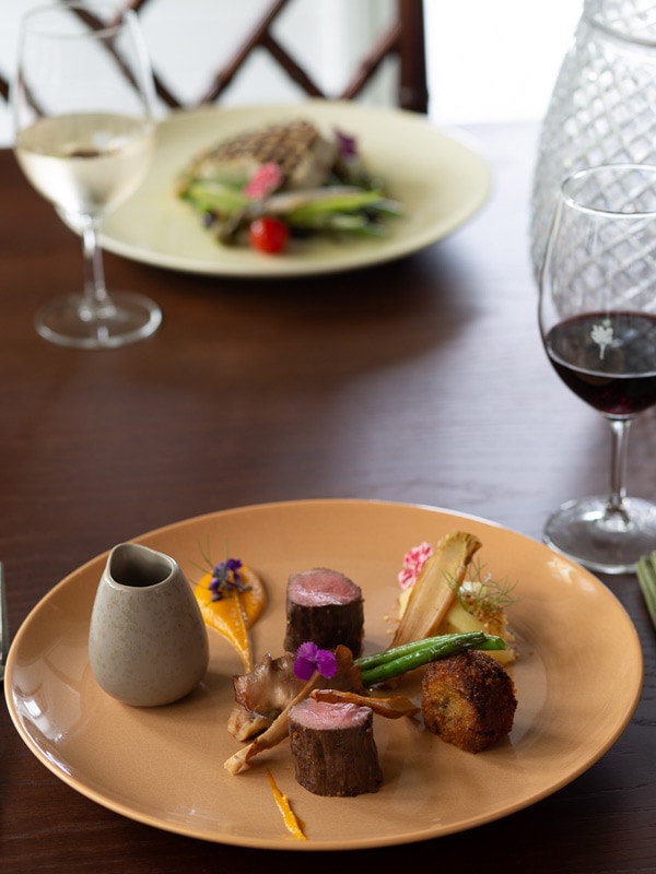 a plate of food at Tweed River House, Murwillumbah
