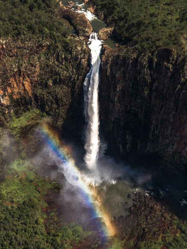 a rainbow spotted at Wallaman Falls, Tropical North Queensland, instagrammable place in Australia