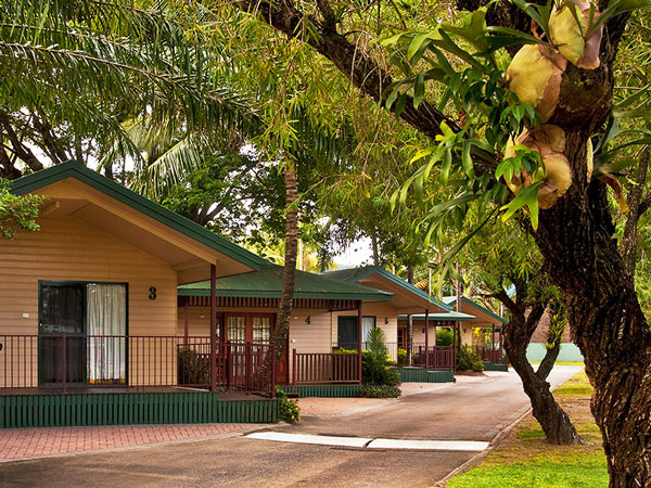 the cabins at Cairns Sunland Leisure Park