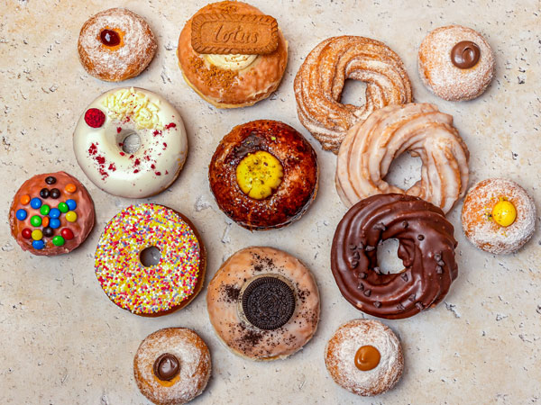 the doughnut variants at Janus Deli, Gold Coast dessert