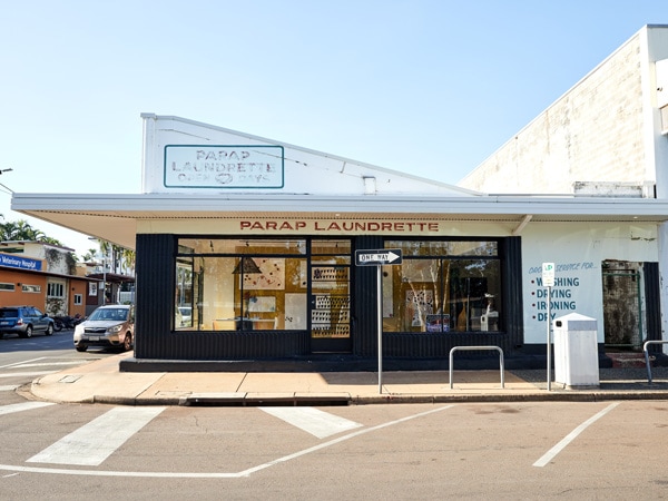 outside the Parap Laundrette