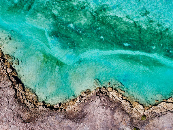 an aerial view of Dampier Peninsula