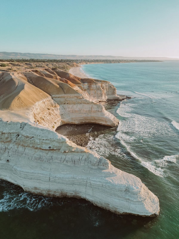 an aerial view of Gull Bay in Fleurieu Peninsula, SA