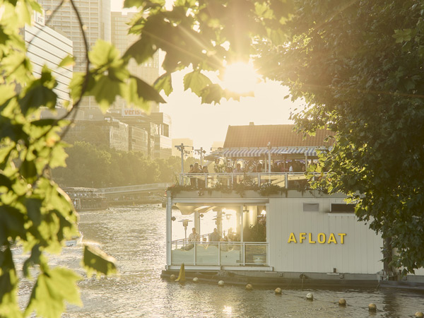 Afloat Melbourne at sunset