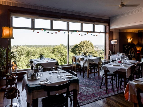 the classy dining interior of Avalon Restaurant