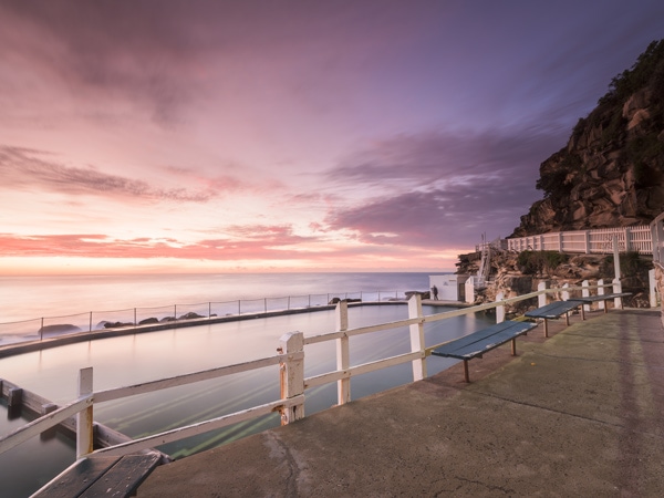 Bronte Pool at sunrise