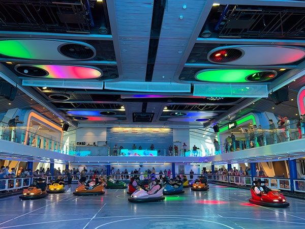 bumper cars onboard RCI Quantum of the Seas