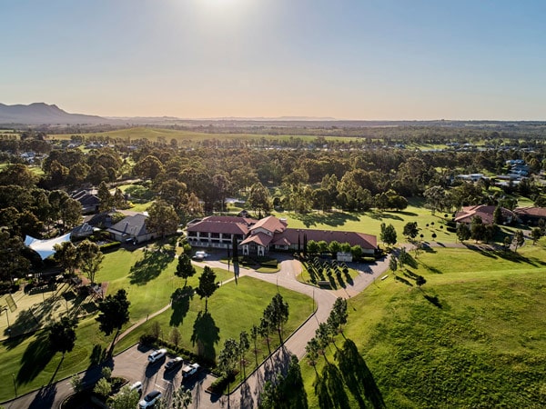 an aerial view of Château Élan