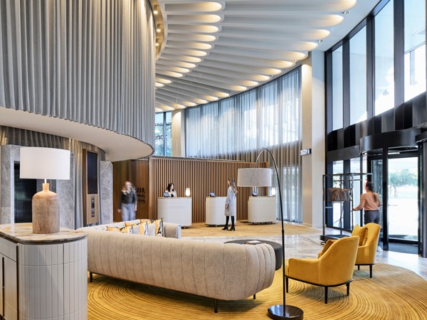 the lobby at Crystalbrook Kingsley