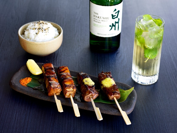 a Japanese menu at Yamagen Restaurant, Gold Coast