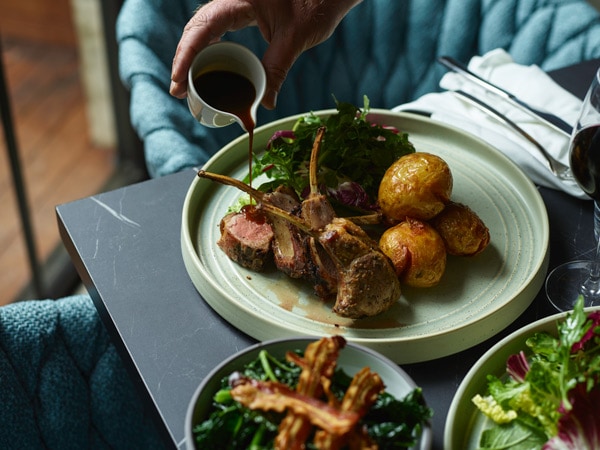 rack of lamb with rosemary and lemon at Blaq in Kyah Hotel, 13-17 Brightlands Avenue, Blackheath