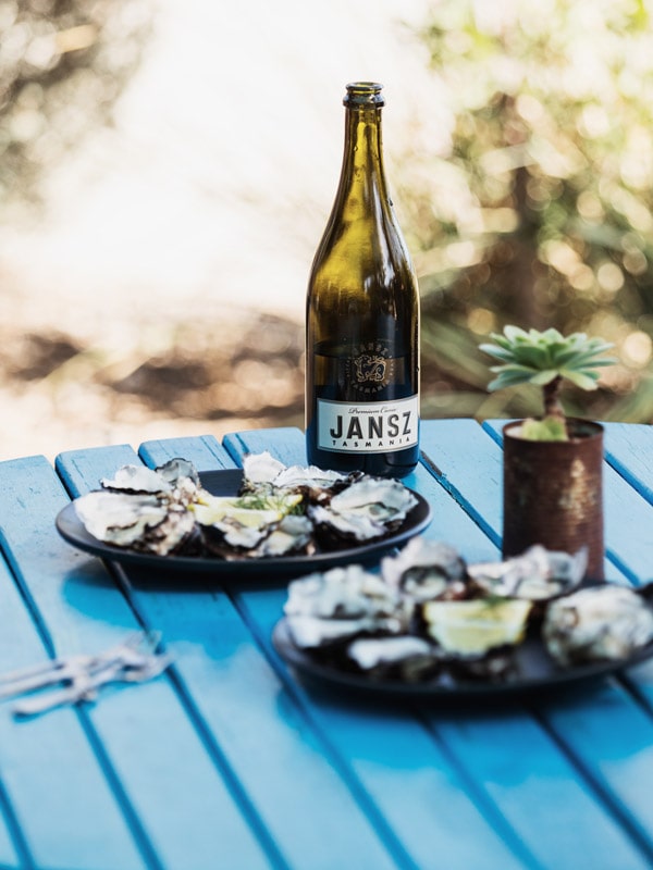 Get Shucked oysters with a bottle of sauvignon blanc on Bruny Island