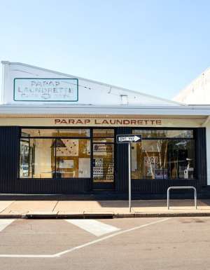 outside the Parap Laundrette