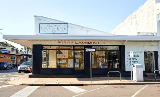 outside the Parap Laundrette