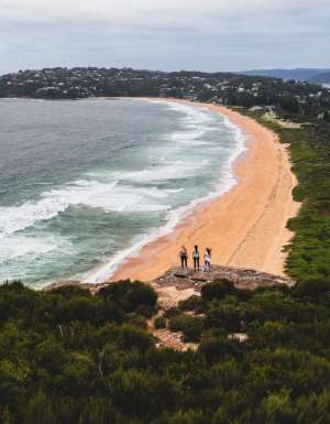 Women at the Palm Beach Lighthouse trail summit looking out over the views