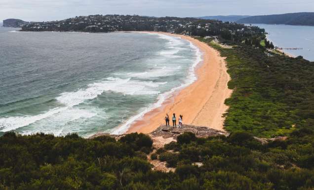 Women at the Palm Beach Lighthouse trail summit looking out over the views
