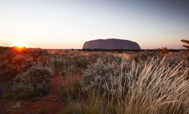 Uluru at sunset