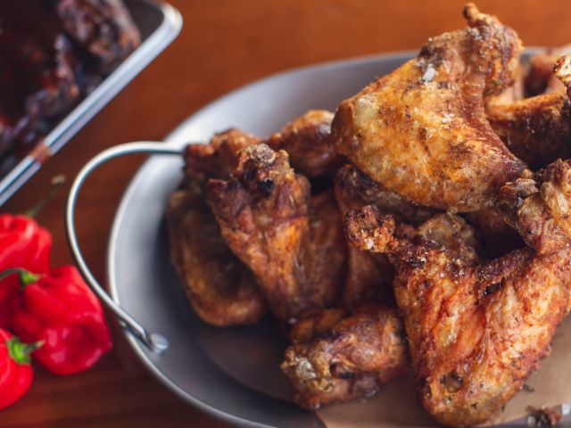 fried meat at The Bootlegger Bar, Katoomba
