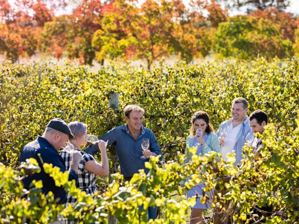 guests sampling wine atMargan Estate