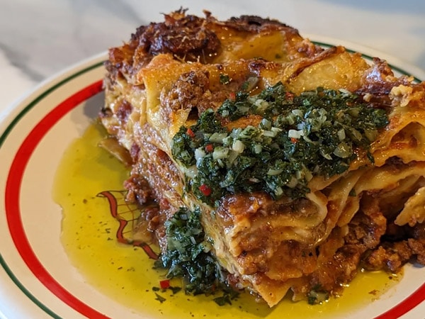 a plate of food at Rosella’s, Gold Coast Qld