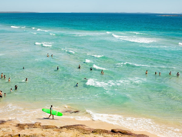 surfers enjoying the waves