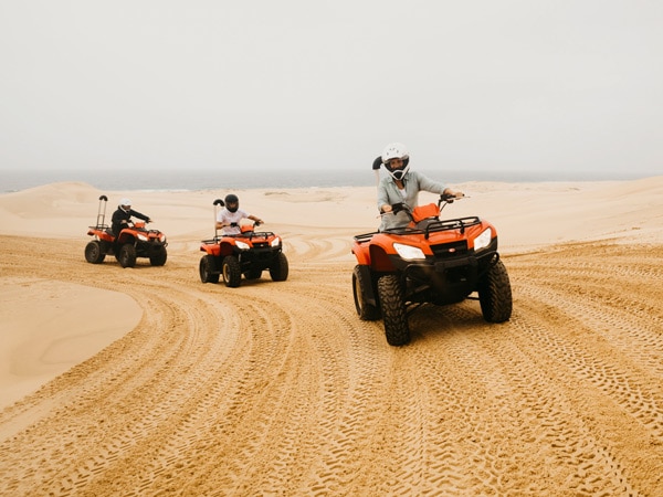 a Quad Bike tour at Stockton Sand Dunes