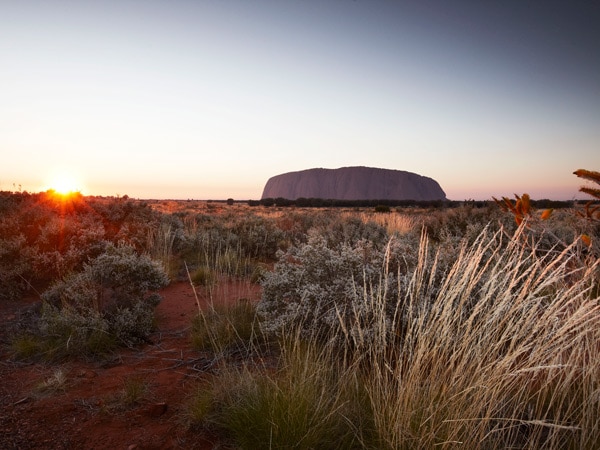 Uluru at sunset