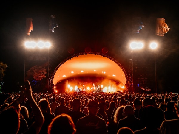 crowds of people participating WOMADelaide
