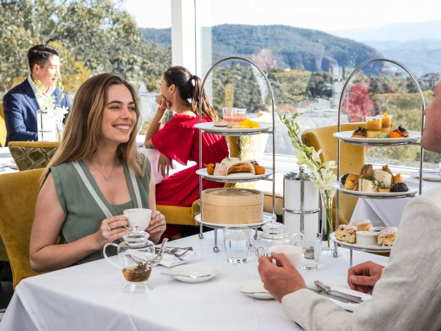 high tea at the Wintergarden restaurant