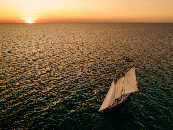 sunset sailing with Willie Cruises, Broome