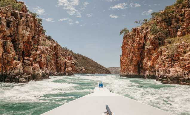 cruising along Horizontal Falls, Talbot Bay
