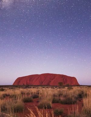 uluru starry sunset