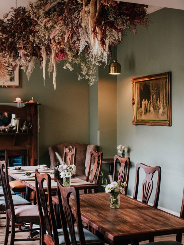the tea room at Autumn Rooms, Newcastle
