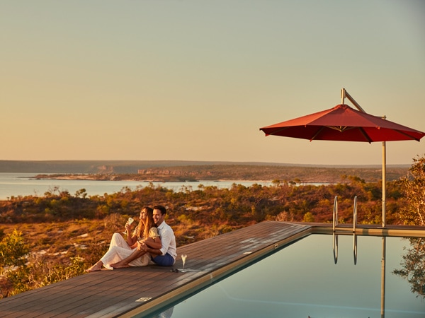 the infinity pool at Berkeley River Lodge 