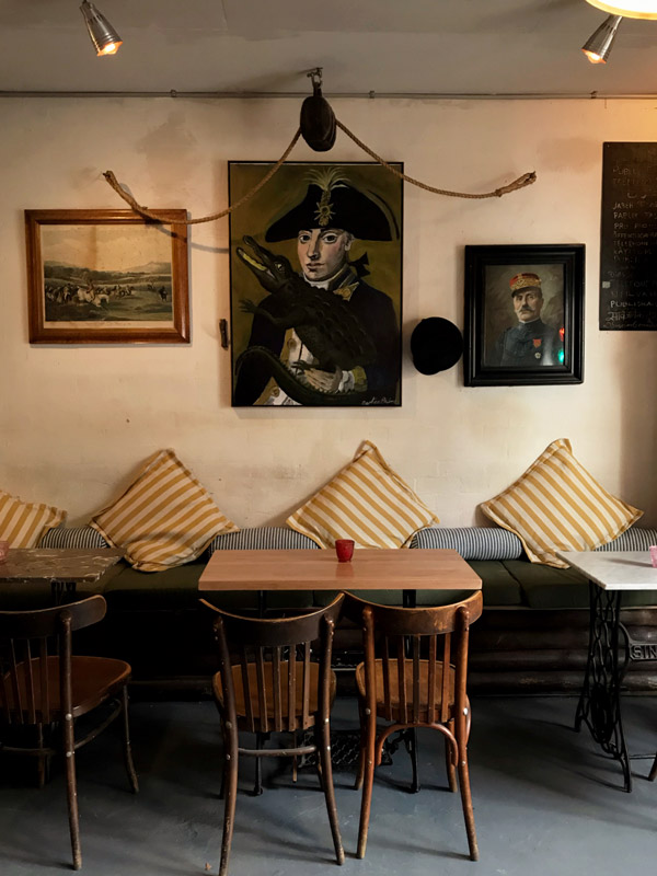 the dining interior at Snack Monster, Carlton