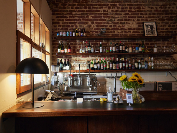 the bar counter at Bar Holiday, Carlton